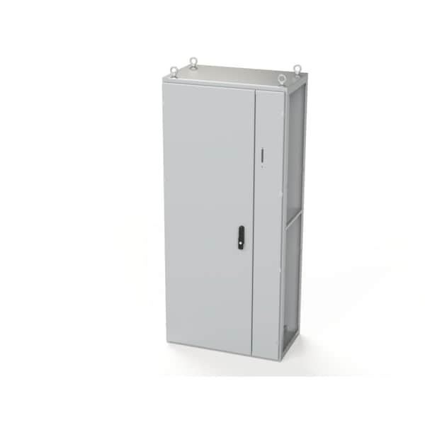 3 Point Latch with Coinproof/Padlocking Swing Handle Electrical Enclosures, 70.87 in H, 18 in D